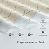 Set van 6 opbergzakken, grote versterkte handgrepen en scheurbestendig, voor kleding, dekbedden en kussens, opbergdoos met deksel, verhuisdozen met venster, opvouwbare opbergdozen