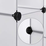 schoenenrek, opbergrek, modulair systeem, met 6 zakken van 30 x 30 cm, transparant