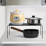 Organisatorplank voor keukenkast, 2 stuks opbergplank voor keukenkast, organisatorplank voor keukenkast met antislip rubberen voetjes