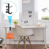 2 stuks verstelbare tafeltashouder, bureautashouder met dubbele haak, aluminium tafelmontage headsethouder, multifunctionele tashaak, voor kantoor, studeerkamer