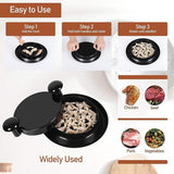 Kippenhaker-gereedschap, kippenborsthakmolen, kipfilet-artefact, huishoudhakmolen, separator, kippenhakvleesmixer voor kip, rundvlees (zwart)