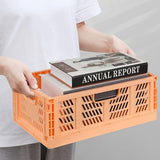 Shelf Baskets Set of 4 Plastic Storage Boxes Foldable Storage Boxes Kitchen Drawer Inserts Stackable Shelf Baskets Storage Boxes Transport Boxes Cabinet Container Cubes Home Office Bedroom Pink +