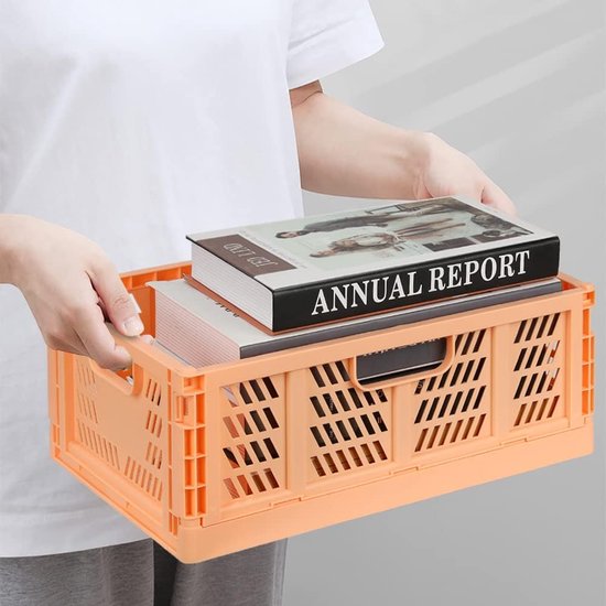 Shelf Baskets Set of 4 Plastic Storage Boxes Foldable Storage Boxes Kitchen Drawer Inserts Stackable Shelf Baskets Storage Boxes Transport Boxes Cabinet Container Cubes Home Office Bedroom Pink +