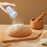 Cacaostrooier, poedersuiker-shaker, roestvrij stalen strooier, poedersuiker strooier met vershouddeksel, cacaostrooier, chocolade strooier voor chocolade, poedersuiker, zout, cacao, meel, koffie