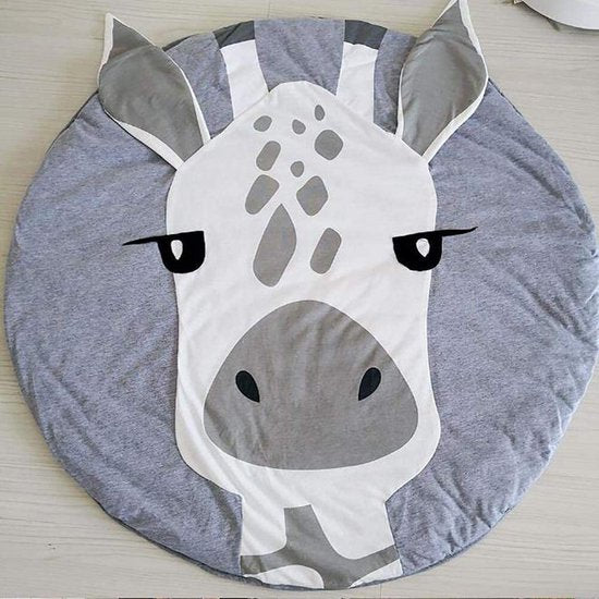 Baby Kruipmat Cartoon Dier Baby Speelkleed Speeldeken Katoen Zacht Slaapkleed voor Baby Kids 90CM (Giraffe)