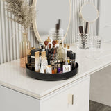 Draaitafel Organizer - 13" Roterend Metaal Kruidenrek Lazy Susan voor Kast Pantry Keuken Aanrecht Badkamer Koelkast Tafelopslag Zwart