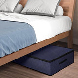 3 stuks opbergzakken, opbergdoos van 90 liter met deksel, grote opvouwbare kledingopslag, verhuisdozen, opbergtas onder het bed voor dekbedden, kussens, kleding, 100 x 50 x 18 cm