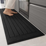 keukenmatten 43,5 x 200 cm zwart = kitchen mats 43,5 x 200 cm black