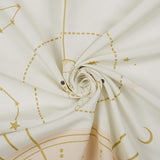 Maanfasen wandtapijt, mysterieuze sterrenhemel, tarotkaarten, wandtapijt, esthetische retro astrologie, muurkunst voor slaapkamer en woonkamer, beige, 210 x 150 cm