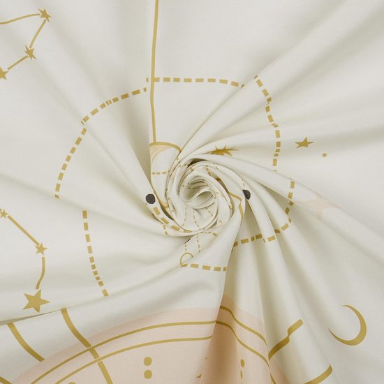 Maanfasen wandtapijt, mysterieuze sterrenhemel, tarotkaarten, wandtapijt, esthetische retro astrologie, muurkunst voor slaapkamer en woonkamer, beige, 210 x 150 cm