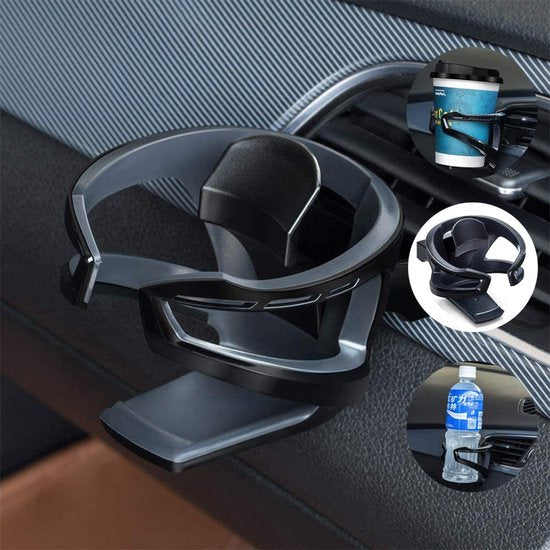 Auto-bekerhouder, verstelbare bekerhouder, drankhouder met 7,8 cm diameter voor ventilatie, softdrinks, water, koffie en flessen