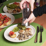 Zout - en Pepermolen Set, Pepermolen, glazen Zoutmolen met Verstelbare Keramische maal, roestvrij staal, kruidenmolen voor kruiden, peper, zout en Chili