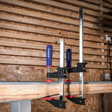 Schroefklemme set 4 stuks steeksleutels, spanwijdte 150 mm/300 mm, spankracht 272 kg, uitlading 80 mm, staal en nylon voor houtbewerking draaien vastzetten van houten werkstukken