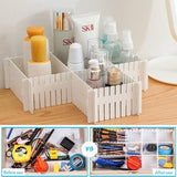 Ladeverdelers, lade-verdelers, ladeverdelers, verstelbare lade-organizer, witte scheidingswanden, lade-inzet voor ondergoed, sokken, cosmetica, slaapkamer, kantoor, doe-het-zelf, 37 cm, 16 stuks