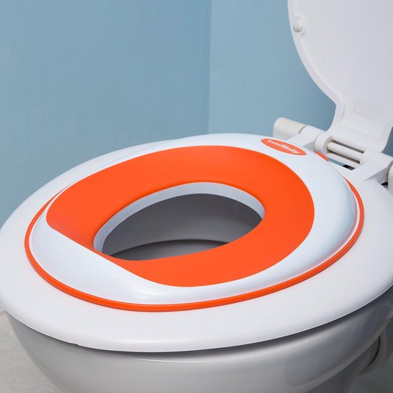 Toilettrainingsbril - kindertoiletbril voor jongens en meisjes - veilig antislip oppervlak - Omwille van de levering inbegrepen: haak met zuignap voor opslag