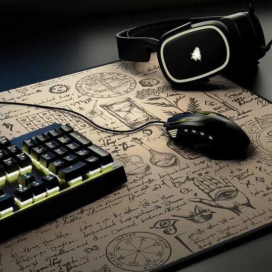 muismat gaming 900x400 mm - XXL muismat groot - tafelonderlegger groot formaat - verbetert precisie en snelheid - ook voor Roccat Razer Logitech muis en toetsenbord - Alchemy