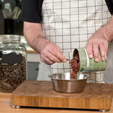 Hoogwaardige hondenbak, voerbak en drinkbak van geborsteld roestvrij staal, vaatwasmachinebestendig, voerbak (2x L / 2,2 l / 23,5 cm)