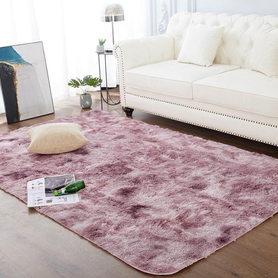 Vloerkleed,roze,Polyester