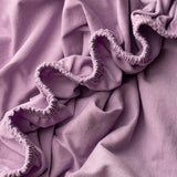 Hoeslaken, 120x200cm, 100% gekamd katoen, 165g/m², bedlaken 120x200 tot 25 cm matrashoogte, jersey, premium kwaliteit, mooie kleuren, paars, 120 x 200 + 30