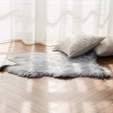 Nepbont Vloerkleed Pluizig Zacht Warm Modern Vloermat Bankmat Imitatiebont Deco Bont Onregelmatig Bedmat Wol Lang Haar Optiek Gezellig