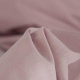Deluxe Beddengoedset, 155 x 220 cm, 100% katoen, dekbedovertrek met kussensloop 80 x 80 cm, hoogwaardig dekbedovertrek met ritssluiting, made in EU, poederroze, 155 x 220 cm