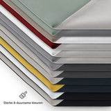 Blumtal Dekbedovertrek Set Tweekleurig - Luxe Beddengoed - 200 x 200 cm - 2 x Kussensloop 80 x 80 cm - Donkerblauw en Lichtgrijs