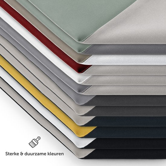 Blumtal Dekbedovertrek Set Tweekleurig - Luxe Beddengoed - 200 x 200 cm - 2 x Kussensloop 80 x 80 cm - Donkerblauw en Lichtgrijs