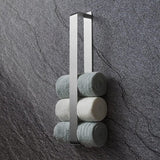 Handdoekhouder zonder boren, gastendoekhouder, zelfklevend, roestvrij staal, wandmontage, 42 cm