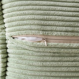 Set van 2 corduroy kussenhoezen, fluwelen kussen, zachte decoratieve kussenhoes, moderne kussenhoes, bankkussen, decoratief kussen, bankkussen voor woonkamer, slaapkamer, groen 40 x 40 cm