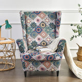 Oorfauteuilhoezen, fauteuilhoezen voor oorfauteuils, bedrukte oorfauteuilhoezen, fauteuilhoes voor woonkamer, 2-delig, een droomgordijn