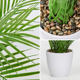 Kunstplanten voor gebruik binnenshuis: deze schattige kleine kunstplanten van palmbomen