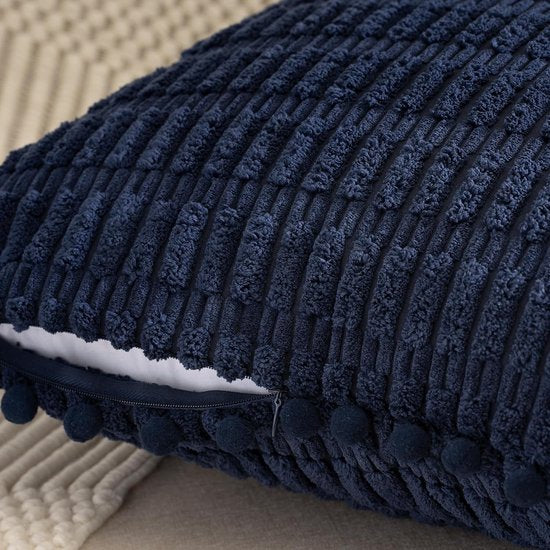 Set van 2 kussenslopen, 40 x 40 cm, corduroy fluweel, sofakussen, zachte kussenhoezen, boho-kussenslopen, sierkussen, moderne kussens, decoratie voor bank, slaapkamer, thuis, auto,