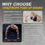 Opvouwbaar 41-in-1 push-up board met teller, brede push-upplank met handgreep voor spiertraining en krachttraining, 41 combiposities