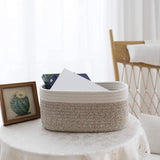 Opbergmanden van katoenen touw, stapelbare multifunctionele opbergmanden, 30,5 cm, set van 3 wit en woestijn. Opbergmanden gemaakt van katoenen touw, stapelbare multifunctionele opbergmanden, 30,5 cm groot, set van 3 in de kleuren wit en woestijn.