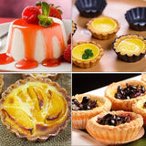 12 stuks eieren cakevorm cupcakes muffin vorm mini taartvorm mentall eiercakevorm taartvormen voor pudding, cake, cupcake, muffin