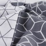 beddengoed 240x220 3-delig grijs - Oeko-TEX 80% katoen & 20% polyester, 1x dekbedovertrek met rits + 2x kussensloop 65x65 met envelopsluiting, puzzelmodel