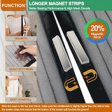 Balkondeur, vliegenhor, 80 x 200 cm, magnetische insectenwerende balkondeur, zonder boren, verdikt vliegengordijn, insectenwerende deur, voor balkondeur, woonkamer, kelderdeur en terrasdeur