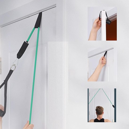 Handgrepen voor fitnessbanden, voor weerstandsbanden, krachttraining en cardio-training, fitnessapparaten, 6 stuks eenhandsgreep, weerstandsbanden, accessoires, vervanging, training aan kabel,