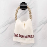 Nautische industriële pijphanddoekringhouder Wandmontage Rustieke handdoekenrek Badkameraccessoires