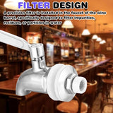 2 stuks roestvrijstalen drankdispenser, tapkraan: reservekraan voor drankdispenser, biertapkraan, waterdispenser, reservekap, drankdispenser, tapkraan voor wijn, bier, sap, koffie (16 mm)