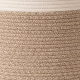 Gevlochten mand katoenen touw opbergmanden - grote katoenen mand, wasmand voor deken, kinderspeelgoed, mand L wasmand voor kinderkamer 58L