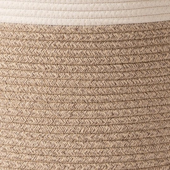 Gevlochten mand katoenen touw opbergmanden - grote katoenen mand, wasmand voor deken, kinderspeelgoed, mand L wasmand voor kinderkamer 58L