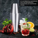 Cocktail Shaker Stainless Steel Cocktail Shaker Bar Set Boston Shaker Set Cocktail Measuring Cup 700 ml + 500 ml Capacity Shaker Cup Cocktail Set for Beginners Professional Bartender Bar