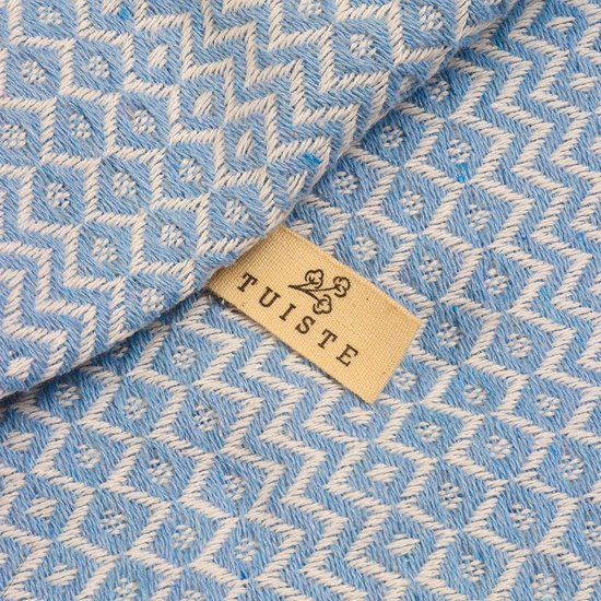 Eenpersoonsbed, sprei, lichtblauw, blauw, katoen, bankdeken, knuffelige tv-deken, bankdeken, bankdeken, omkeerbaar deken, sprei, bankdeken, zomerdeken, 150 x 200 cm