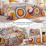 Deken,Katoenen gaasdoek: de boho-deken voelt zacht aan en is goed ademend