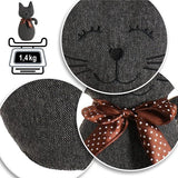 Deurstopper, zware deurhouder, schattig kattendesign, functioneel woonaccessoire, stopper voor ramen en deuren, optimaal bij doorgang (1 stuk - kat Krissy)