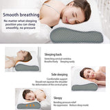 Ergonomisch slaapkussen, traagschuim hoofdkussen, neksteunkussen, in hoogte verstelbaar, wasbaar kussensloop (60 x 35 x 9/11 cm)