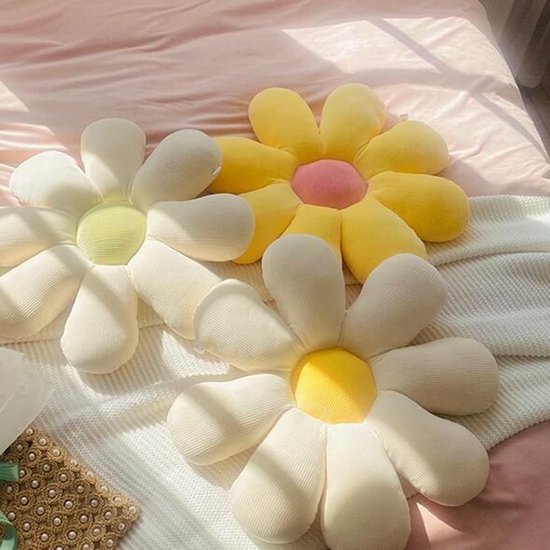 Daisy Vloerkussen Leuk Zitkussen Pluche Stoelkussen Home Decor voor Meisjes Vrouwen Lezen Slaapkamer TV (Geel, 38cm) Daisy Vloerkussen Leuk Zitkussen Pluche Stoelkussen Huisdecoratie voor Meisjes Vrouwen Lezen Slaapkamer TV (Geel, 38cm)