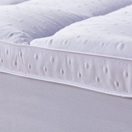 Ultra Soft Matrastopper, anti-slip down alternatief matras pad, luxe 3D-massage bubbels afdekking, 150 x 200 cm