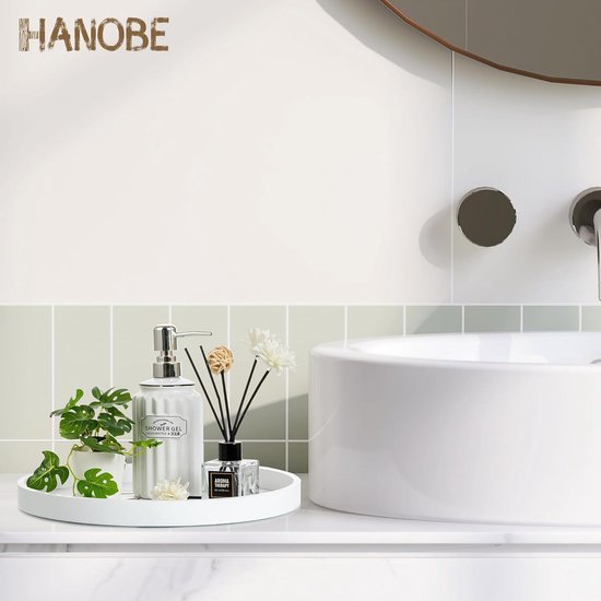 Rond Dienblad Houten Dienblad: Thuis Klein Houten Dienblad Decoratieve Rustieke Witte Dienbladen Decoratie voor Koffie Aanrecht, 30 cm